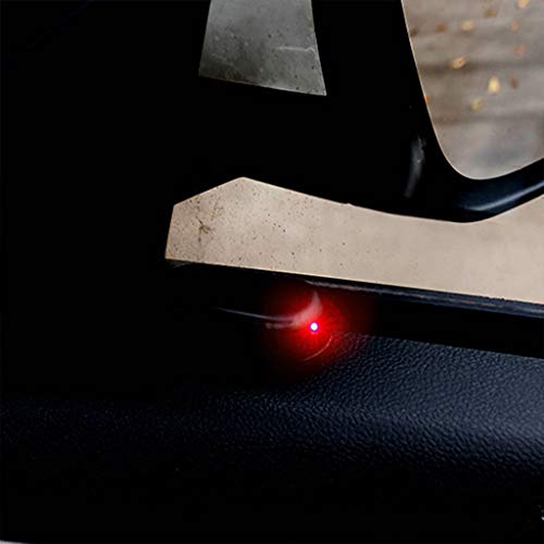 Image of 2Pcs Strobe Signal Security System,Universal Flash Warning LED Light,Alarm Car Simulation Lamp Power Fake Theft Solar Simulation Fake Anti-Theft Caution Antitheft Alarm Systems Interior Accessories