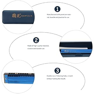JOPESA Harmonica chromatique 24 Trous 16 Trous 64 Tons Harmonica d’orgue à Bouche for mélomane débutant avec boîte de… - Les Beatles, Paul McCartney, John Lennon, RIngo Starr, George Harrison JOPESA Harmonica chromatique 24 Trous 16 Trous 64 Tons Harmonica d'orgue à Bouche for mélomane débutant avec boîte de… – Image 7