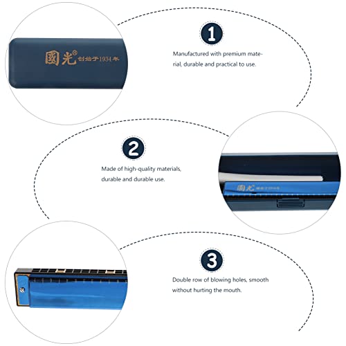 JOPESA Harmonica chromatique 24 Trous 16 Trous 64 Tons Harmonica d’orgue à Bouche for mélomane débutant avec boîte de… - Les Beatles, Paul McCartney, John Lennon, RIngo Starr, George Harrison JOPESA Harmonica chromatique 24 Trous 16 Trous 64 Tons Harmonica d'orgue à Bouche for mélomane débutant avec boîte de… – Image 8