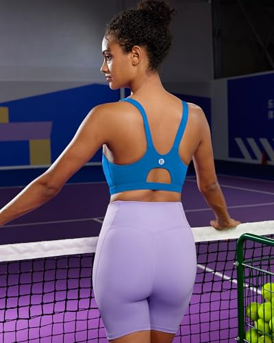 Image of RUNNING GIRL Sports Bra for Women High Support, Molded Cup High Impact Sports Bras for Women with Sewn in Pads