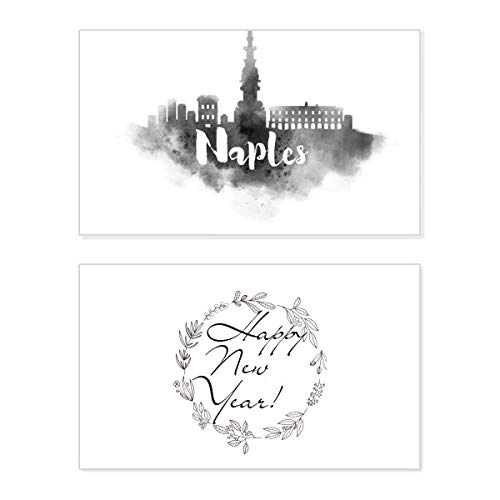 Tarjeta de Año Nuevo de Nápoles con arte de tinta: el mensaje de felicitación ideal
