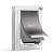 Baboni 3-Flaps Pet Door for Interior and Exterior Doors, Durable Plastic Frame and Telescoping Tunnel, Aluminum Lock/Metal Panel, Strong Magnetic Flaps, Never Rust Dog Door (Pets Up to 40 Lb) -Medium