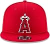 New Era Gorra MLB 9Fifty Color del Equipo Logo Primario Ajustable Snapback Talla Única - Los Angeles Angels Rojo 4