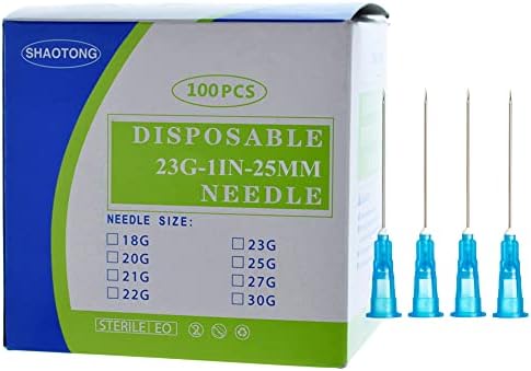 Disposable sterile Needles 100Pack (23G-1IN)