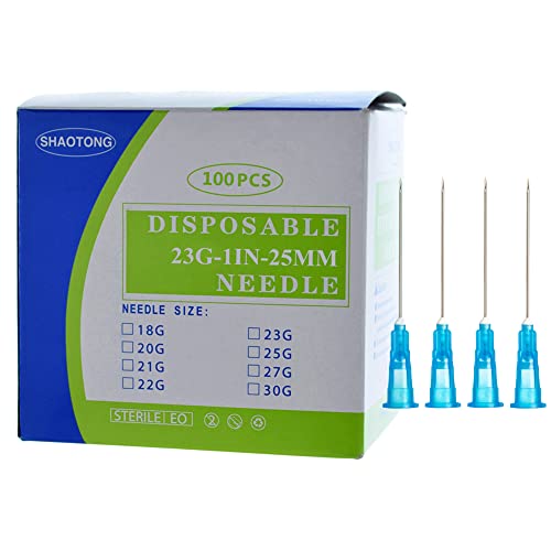 Disposable Sterile Needles 100Pack (23G-1In) #TOP2