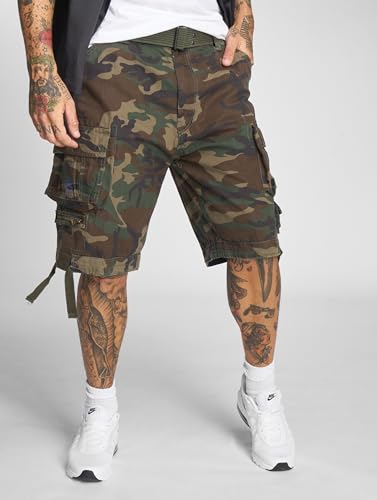 Brandit Savage Vintage Shorts, Farbe: Woodland, Größe: XL
