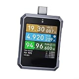 240w Pd 3.1 Usb C Misuratore di Potenza Tester Con 7 Digit Risoluzione E Bi Direzionale Analisi Del Flusso Di Corrente Per L'invecchiamento Della Batteria Per Insights Plus Smart Gravity Sensor
