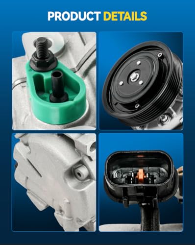 Image of PHILTOP 890151 Air Conditioner AC Compressor with Clutch for Hyundai Santa Fe Sport 2013-2018, Kia Sorento 2012-2014 2.4L