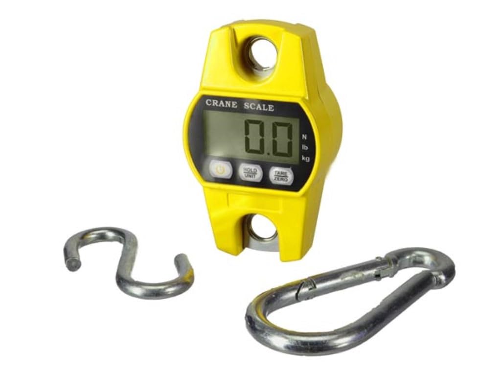 Perel Balance de grúa, digital de 300 g a 300 kg, extinción automática, función de visualización de la pantalla, función de TARE, pantalla LCD