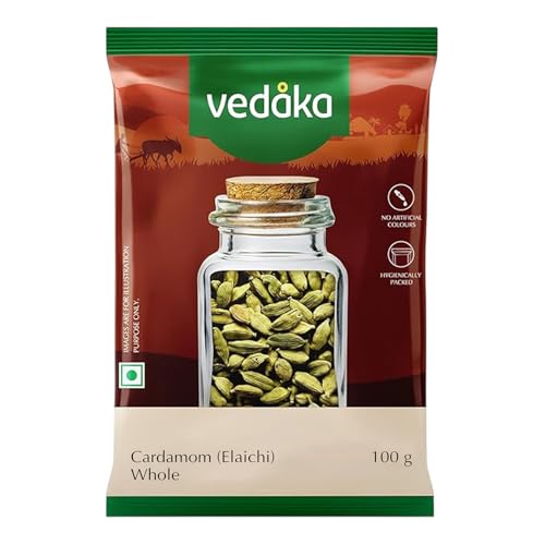 Image of Amazon Brand - Vedaka Whole Cardamom (Elaichi), 100g