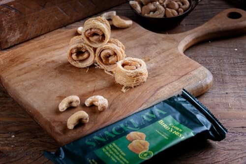 Snacklava Cashew Bird's Nest - 6 Pack (24 Pieces per Pack) - No Artificial Ingredients, Colors or Preservatives - Premium Handmade Pastries