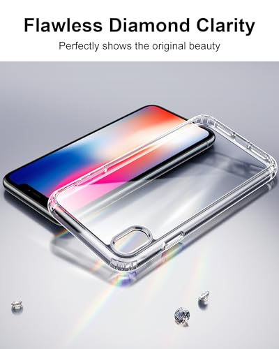Image of HOOMIL Case for iPhone X /iPhoneXS, Anti-Yellowing, Crystal Clear