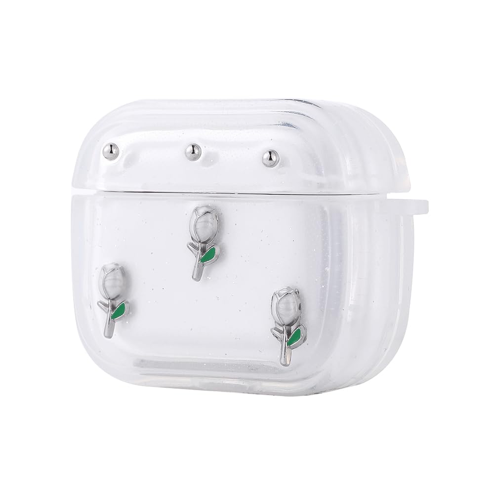 Zore Apple ile uyumlu Airpods 4 Zore Airbag 44 Airbag Tasarımlı Simli Şeffaf Kutup Kılıf Lale