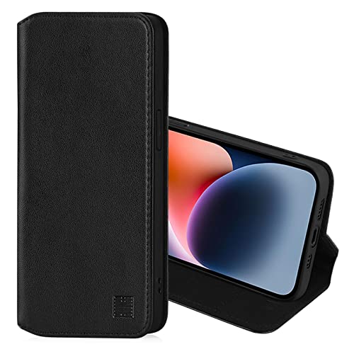 32nd Classic Series 2.0, Real Leather Book Wallet Flip Case Cover For Apple iPhone 14 (6.1")