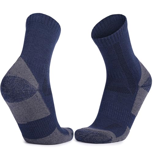 Socks for Sports, Fitness and Casual Outing, Comfortable, Breathable, Machine Washable, High Resilience, Soft, Abrasion-Resistant, Pilling-Resistant - 1 Pack, Blue