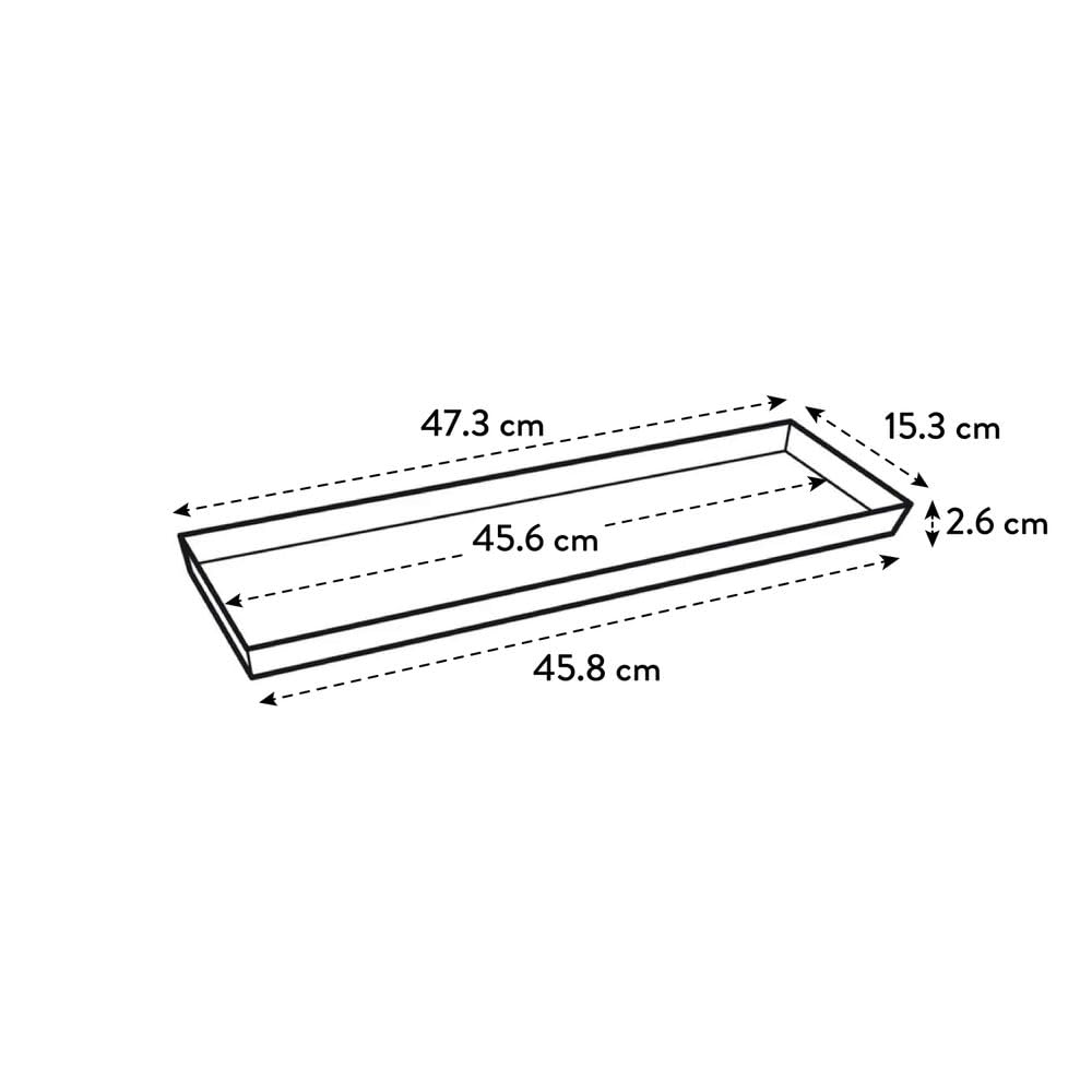 Elho Loft Urban podstawka balkonowa 50 – biała – na zewnątrz – Ø 47 x wys. 2,5 cm