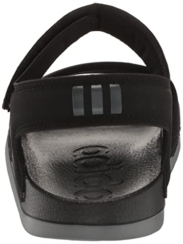 adidas Unisex Adilette Sandal, Black/Grey/Black, 4 US Men3