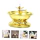 ABOOFAN Golden Metall-Lotus-Ghee-Kerzenhalter Diwali Puja Lampenfassung Kerosinlicht Votiv-Teelichthalter