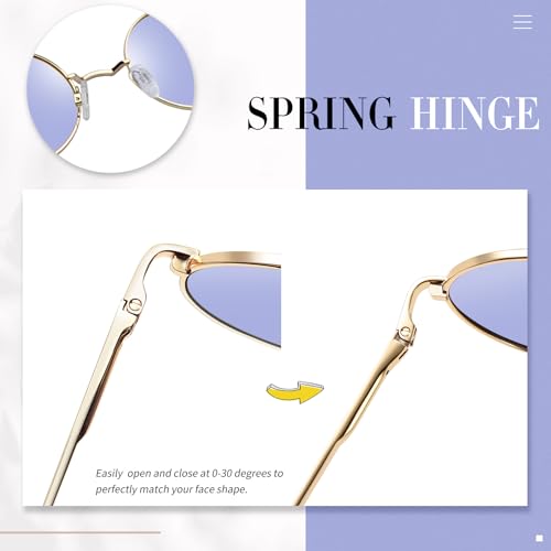 Image of Joopin Small Round Sunglasses Hippie Circle Sun Glasses UV400 Protection