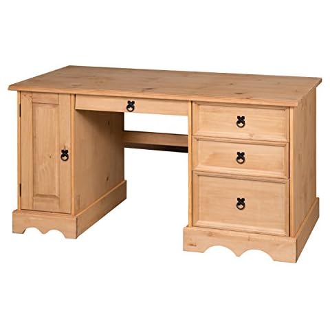 Mercers Furniture Corona Solid Pine Computer Desk Cover