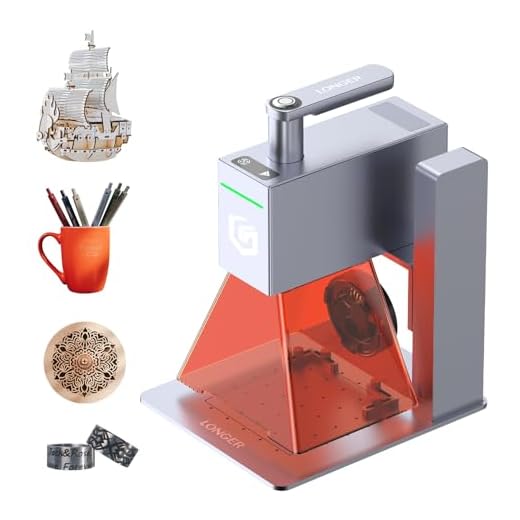 Fai Da Te Longer Nano Incisore Laser Portatile, incisione ad alta velocità 5000 mm/s, precisione 0,05×0,05 mm, strumento fai-da-te per legno, acrilico, pelle, tessuto, metallo, ceramica.