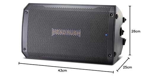 HeadRush FRFR108 MKII - 2000W E Gitarre und Bass Verstärker, 8\ Fullrange Linearer Frequenzgang Bluetooth-Lautsprecher für Multi-FX und Amp Modeling Prozessoren