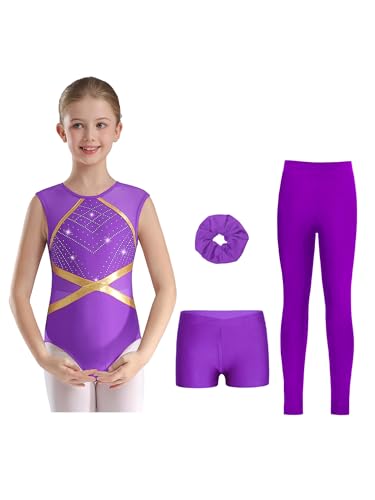 Costume de spectacle fille pour patinage et danse avec tenue complète de gym 5-16 ans