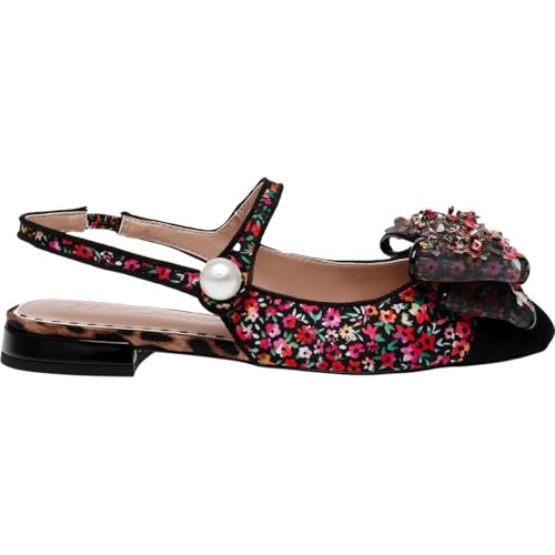 Betsey Johnson Womens Floral Embellished Mary Janes2