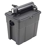 Pontec MultiClear 8000 - Pond Filter With UV Light and Compact, Low-Maintenance Design - Filters Debris and Algae for Clear, Healthy Water - For Ponds Up to 8,000 Litres
