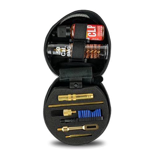 Otis .50 Caliber Rifle Cleaning Kit, Compact Portable Design, Includes Cleaning Rods, Brushes, Patches (FG-250)