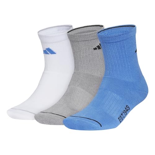 Image of adidas Cushioned Sport High Quarter Socks 3-Pairs Durable & Comfortable