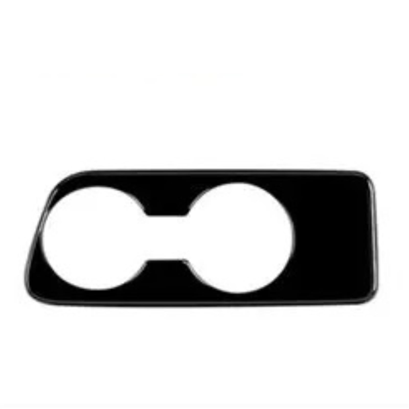 Interior Trim for Toyota for Yaris for Cross 2021 2022 RHD Carbon Fiber Center Console Water Cup Holder Decoration Cover Trim Stickers Auto Central Inner(Black-A)