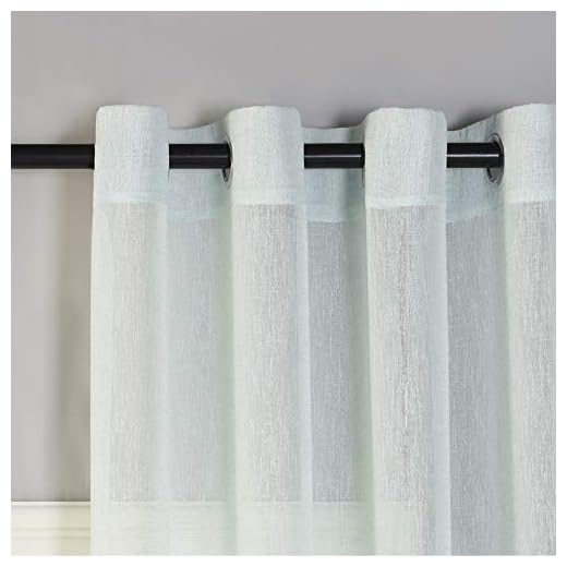 PimpamTex - Pack 2 Cortinas Visillo Translucidas para Salón y Dormitorio 140x260 cm, con Argollas de 4cm, Habitación Infantil, Adultos y Comedor - (Matilda Verde Tiffany)