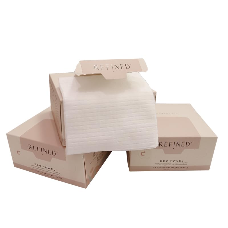 Soft Disposable Face Towels: Travel Face Wipes, anti sweat face towels, Clean face Towels, Makeup Remover Cleansing Wipes, Disposable Washcloths for Travel, Viral Skincare Girl Must-Haves, 20 Count. image 5