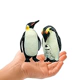 Higherbros Penguin Figures Polar Animals Toys Set Sea Animal Action Figures, Great for Kids Bath Toy