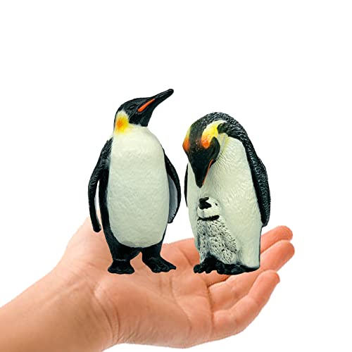 Higherbros Penguin Figures Polar Animals Toys Set Sea Animal Action Figures, Great For Kids Bath Toys, Beach Toys, Cake Topper And Party Favors, Gifts, Prizes, Rewards (2Pcs) #TOP10
