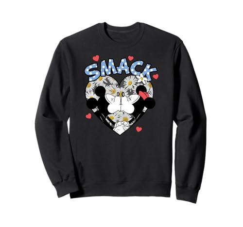 Sweat Mickey et Minnie Disney St Valentin pull couple en coton rose