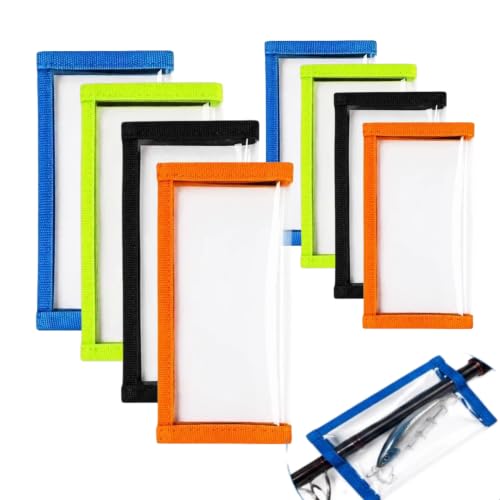 8 Pack Fishing Lure Wraps, Fundas Claras de PVC para Señuelos y Protectores de Anzuelos, Organizador de Tackle, 2 Tamaños para Jigs, Crankbaits, Cucharillas y Minnows miniatura 1