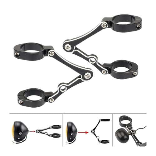 Soporte para faro de motocicleta ideal para rutas nocturnas en motos Cafe Racer y Bobber 5