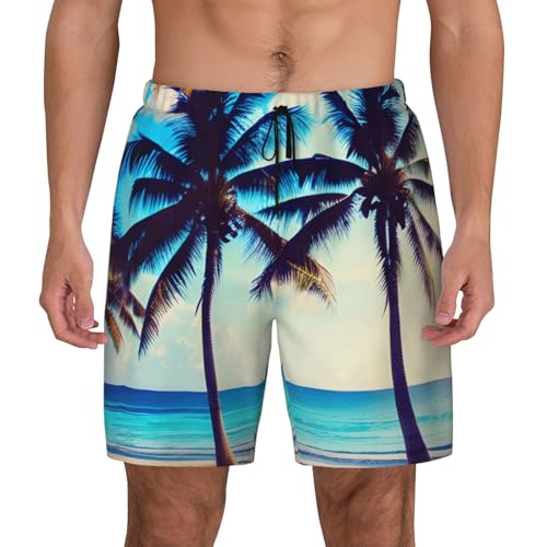 Bañador para hombre Beach Palm Trees 1 de secado rápido y ligero para playa