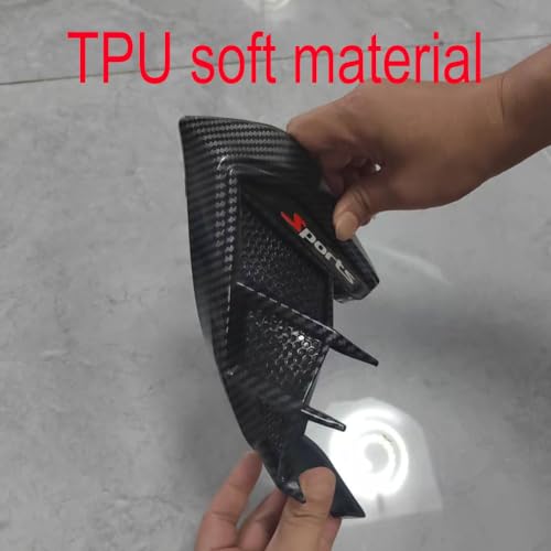 Air Flow Intake Hole Grille ,Universal Car Fender Side Vents, Side Marker Air Wing Vent Trim Cover , Fender Decorative Spoiler Sticking Firmly to the Smooth and Clean Plane(Carbon Fiber Black) by Generic - Used condition - Image 7