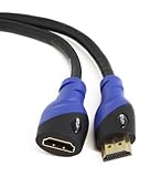 Aurum Ultra Series - High Speed HDMI Extension Cable Male - Female (3 feet) with Ethernet - Supports 3D and Audio Return Channel