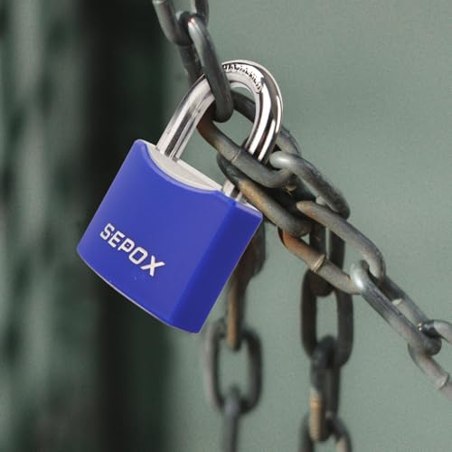SEPOX 2Pack Cadenas de Bici 6FT + Candado de Seguridad miniatura 3