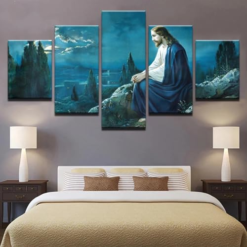 Prière Jésus Gethsémani tableau décoration murale inspirant