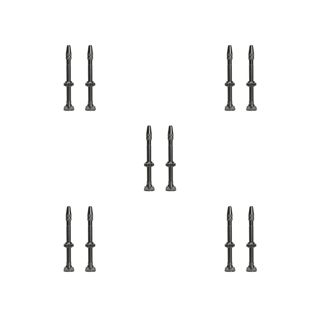 5 set di 2 steli tubeless squisita antiruggine sostituito parte accessori bici ugello in metallo accessori ciclismo valvola pneumatico nero