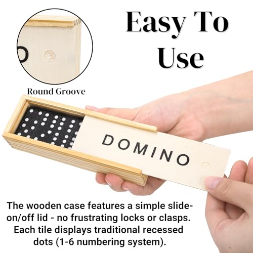 Noamus Set de Mini Dominós de Madera 30 Packs miniatura 3