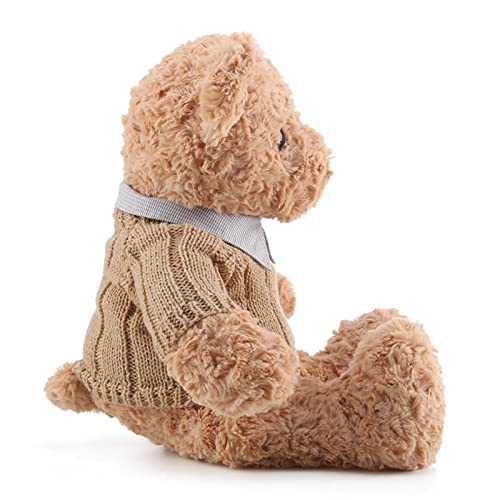 Adorlynetty 19.7 Inch Teddy Bear Stuffed Animal, Cute Plush Teddy Bear With Shirt, Soft Stuffed Plush Bear Toy Gift For Kids, Girlfriend, Birthday（Light Brown） #TOP1