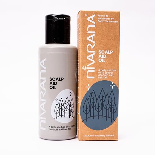 Image of Nivarana Scalp Aid Oil | An Ayurvedic Solution for Healthy Scalp | Helping to Control Dandruff | Minimize Hair Loss, and Promote Better Sleep | Ayurvedic Hair Care Scalp Oil | 100ml