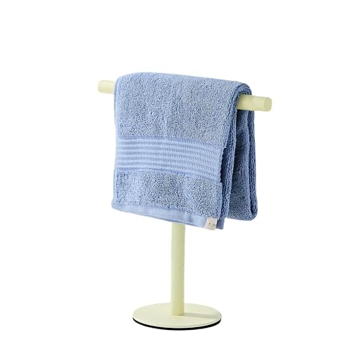 Yellow Bathroom Hand Towel Holder Stand，T-Shape Hand Towel Holder Stand SUS304 Stainless Steel for Bathroom，Kitchen or Vanity Countertop