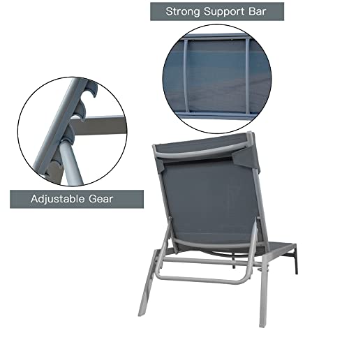Domi Outdoor Living Patio Chaise Lounge Set thumb #5